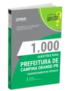 Produto Livro 1000 Questões Gabaritadas para Prefeitura de Campina Grande - PB - Conhecimentos Gerais - Nova Concursos
