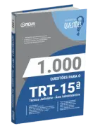 Produto Livro 1.000 Questões Gabaritadas para o TRT-15 - Técnico Judiciário - Área Administrativa - Nova Concursos