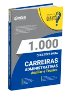 Produto Livro 1.000 Questões Gabaritadas para Carreiras Administrativas - Auxiliar e Técnico - Nova Concursos
