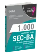 Produto Livro 1000 Questões Gabaritadas para SEC-BA - Técnico Administrativo em Nível Médio - Nova Concursos