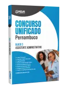 Apostila Concurso Unificado Pernambuco 2026 - Bloco 3 - Nível Médio - Assistente Administrativo - Nova Concursos