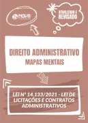 Produto Mapas Mentais Lei nº 14.133/2021 - Lei de Licitações e Contratos Administrativos (PDF) - Nova Concursos