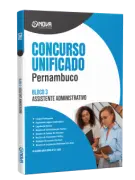 Apostila Concurso Unificado Pernambuco 2026 - Bloco 3 - Nível Médio - Assistente Administrativo - Nova Concursos