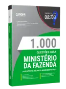 Produto Livro 1000 Questões Gabaritadas para Ministério da Fazenda - Assistente Técnico Administrativo (ATA) - Nova Concursos