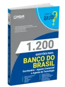 Produto Livro 1.200 Questões Gabaritadas para o Banco do Brasil 2026 - Escriturário - Agente Comercial e Agente de Tecnologia - Nova Concursos