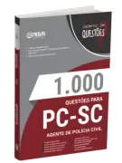 Produto Livro 1000 Questões Gabaritadas para PC-SC - Agente de Polícia Civil - Nova Concursos