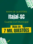 Produto Mapa de Questões Online - Pref. Itajaí-SC - Guarda Civil Municipal - 7 Mil Questões - Nova Concursos