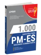 Produto Livro 1000 Questões Gabaritadas para PM-ES - Soldado Combatente (QPMP-C) - Nova Concursos