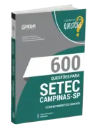 Produto Livro 600 Questões Gabaritadas para SETEC Campinas-SP - Conhecimentos Gerais - Nova Concursos