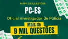 Produto Mapa de Questões Online - PC-ES - Oficial Investigador de Polícia - 9 Mil Questões - Nova Concursos