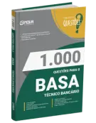 Produto Livro 1.000 Questões Gabaritadas BASA - Técnico Bancário - Nova Concursos