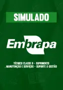 Produto Simulado - Embrapa - Técnico Classe B - Suprimento, Manutenção e Serviços - Suporte à Gestão - Nova Concursos