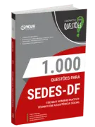 Produto Livro 1000 Questões Gabaritadas para SEDES - DF - Técnico em Assistência Social - Nova Concursos
