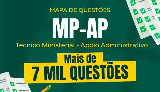 Produto Mapa de Questões Online - MP-AP - Técnico Ministerial - Apoio Administrativo - 7 Mil Questões - Nova Concursos