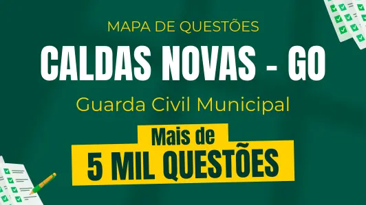 Produto Mapa de Questões Online - Pref. Caldas Novas - GO - Guarda Civil Municipal - 5 Mil Questões - Nova Concursos