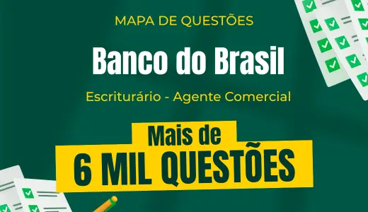 Produto Mapa de Questões Online - Banco do Brasil - Escriturário - Agente Comercial - 6 Mil Questões - Nova Concursos