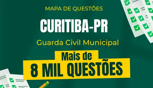 Produto Mapa de Questões Online - Pref. Curitiba-PR - Guarda Civil Municipal - 8 Mil Questões - Nova Concursos