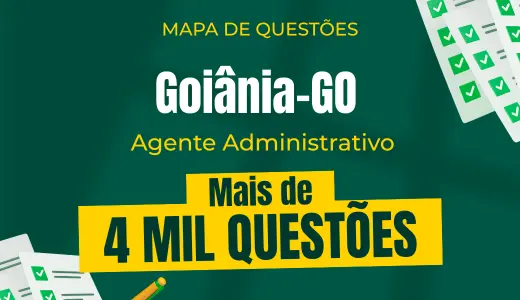 Produto Mapa de Questões Online - Cam. de Goiânia-GO - Agente Administrativo - 4 Mil Questões - Nova Concursos