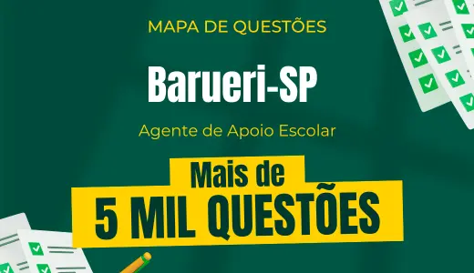 Produto Mapa de Questões Online - Pref. Barueri-SP - Agente de Apoio Escolar - 5 Mil Questões - Nova Concursos