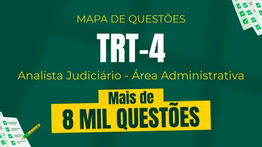 Produto Mapa de Questões Online - TRT 4ª Região - Analista Judiciário - Área Administrativa - 8 Mil Questões - Nova Concursos