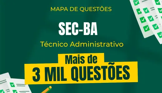 Produto Mapa de Questões Online - SEC-BA - Técnico Administrativo - 3 Mil Questões - Nova Concursos