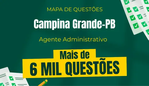 Produto Mapa de Questões Online - Pref. Campina Grande-PB - Agente Administrativo - 6 Mil Questões - Nova Concursos