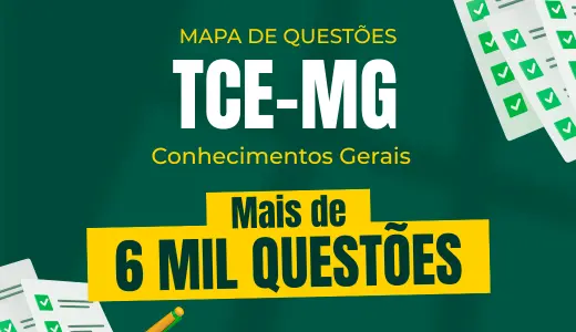 Produto Mapa de Questões Online - TCE-MG - Conhecimentos Gerais para todos os cargos - 6 Mil Questões - Nova Concursos