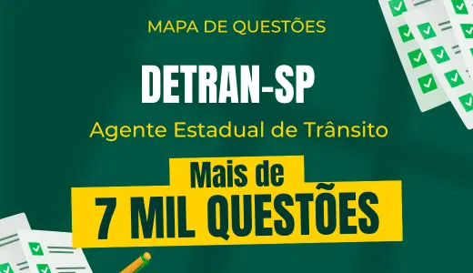 Produto Mapa de Questões Online - Detran-SP - Agente Estadual de Trânsito - 7 Mil Questões - Nova Concursos