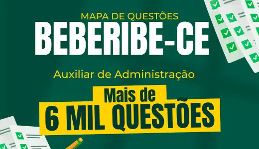 Produto Mapa de Questões Online - Pref. Beberibe-CE - Auxiliar de Administração - 6 Mil Questões - Nova Concursos