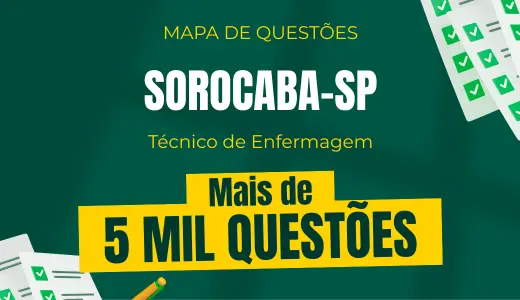 Produto Mapa de Questões Online - Pref. Sorocaba-SP - Técnico de Enfermagem - 5 Mil Questões - Nova Concursos