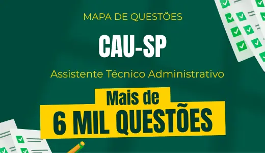 Produto Mapa de Questões Online - CAU-SP - Assistente Técnico Administrativo - 7 Mil Questões - Nova Concursos