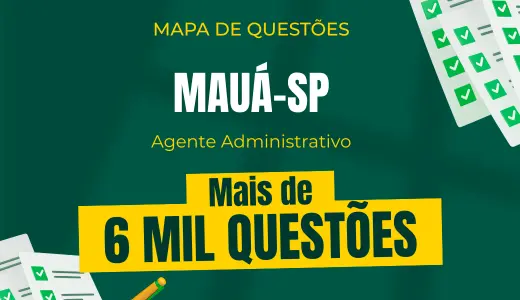 Produto Mapa de Questões Online - Pref. Mauá-SP - Agente Administrativo - 6 Mil Questões - Nova Concursos