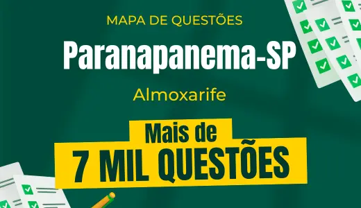 Produto Mapa de Questões Online - Pref. Paranapanema-SP - Almoxarife - 7 Mil Questões - Nova Concursos