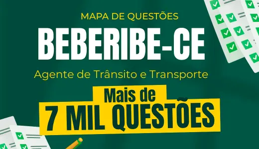 Produto Mapa de Questões Online - Pref. Beberibe-CE - Agente de Trânsito e Transporte- 6 Mil Questões - Nova Concursos