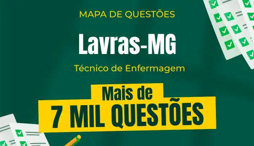 Produto Mapa de Questões Online - Pref. Lavras-MG - Técnico em Enfermagem - 7 Mil Questões - Nova Concursos