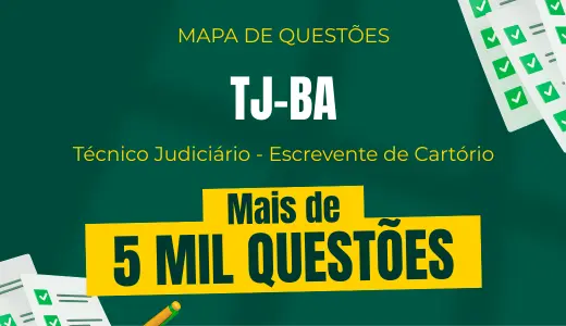 Produto Mapa de Questões Online - TJ-BA - Técnico Judiciário - Escrevente de Cartório - 5 Mil Questões - Nova Concursos