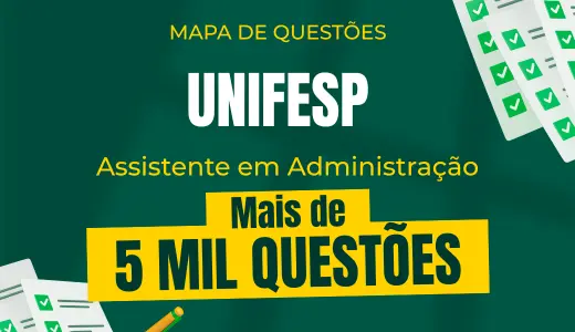 Produto Mapa de Questões Online - Unifesp - Assistente em Administração - 5 Mil Questões - Nova Concursos