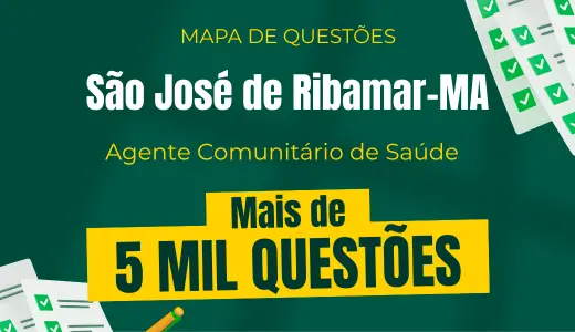 Produto Mapa de Questões Online - Pref. São José de Ribamar-MA - Agente Comunitário de Saúde - 5 Mil Questões - Nova Concursos