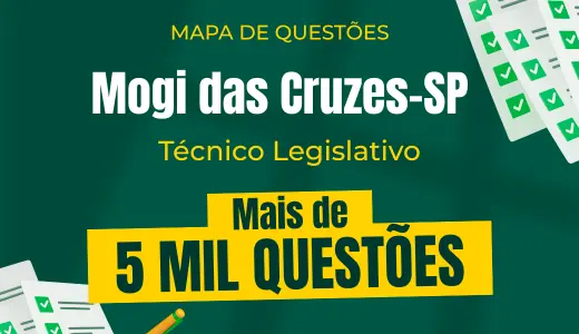 Produto Mapa de Questões Online - Câm. Mogi das Cruzes-SP - Técnico Legislativo - 5 Mil Questões - Nova Concursos