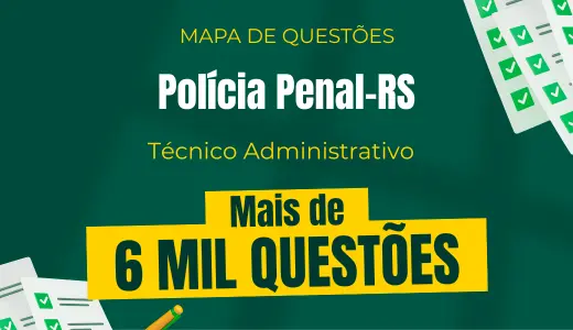 Produto Mapa de Questões Online - Polícia Penal-RS - Técnico Administrativo da Polícia Penal - 6 Mil Questões - Nova Concursos
