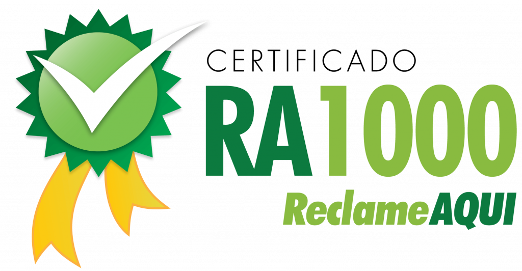 Selo certificado RA1000 Reclame aqui