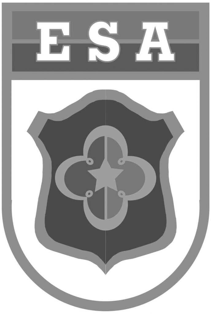 Logo ESA preto e branco
