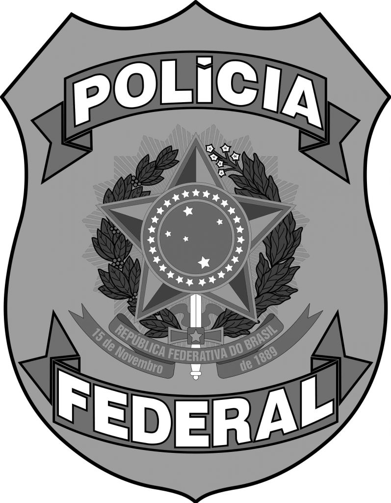 Logo policia Federal - preto e branco