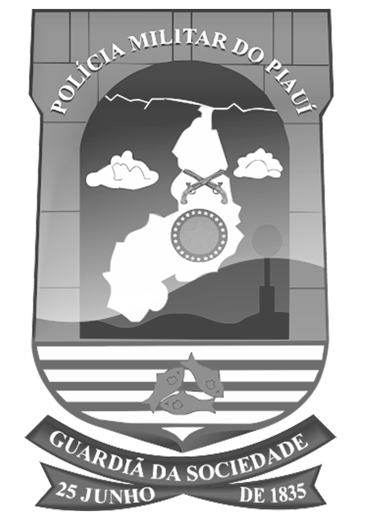Logo PM-PI em preto e branco