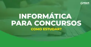 mãos sob o teclado do notebook representando como estudar informática para concursos públicos