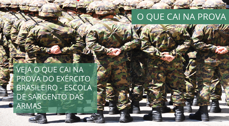 O que cai na prova do Exército Brasileiro? Curso para concursos militares