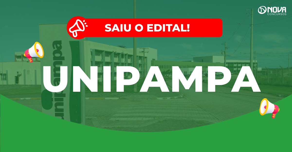 Concurso Unipampa: Saíram editais com 66 vagas! Iniciais de R$5 mil!