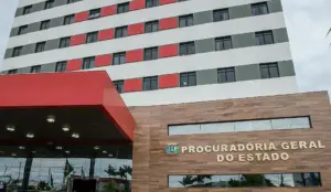 fotografia do prédio da pge mt