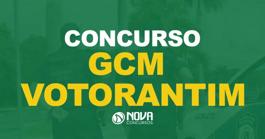 Concurso GCM Votorantim 2024: Edital publicado. Iniciais de R$ 3 mil!