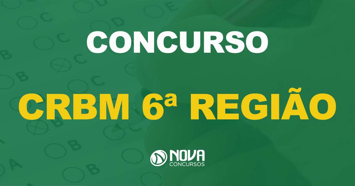 Concurso CRBM 6: Edital publicado com 75 vagas de níveis médio e superior!